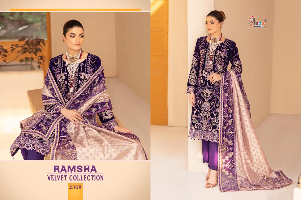 Shree Ramsha Velvet Fancy Festival Wear Latest Pakistani Salwar Suit Collection